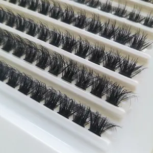 Fluffy Soft Thickness New Synthetic Hair Reusable 5D D Curl DD Curl 20mm 25mm DIY Lash Extension Faux Mink Cluster Lashes