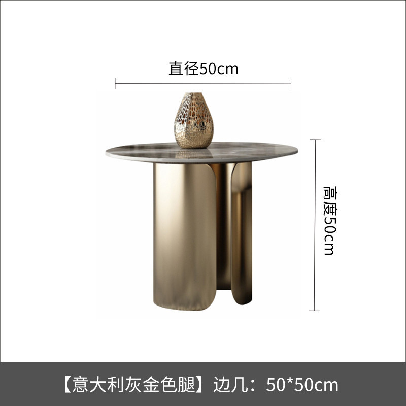 Gold leg-side diameter 50height 50-italian grey