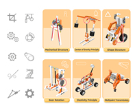 Super Bot Master Premium Kit de robotique de blocs de construction avancés Développement éducatif pour les écoles et les institutions