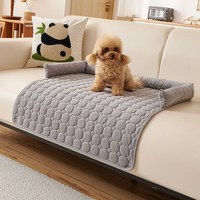 Offre Spéciale – Lit pour Animaux de Compagnie en Fibre de Velours Côtelé Écologique et Abordable – Coussin Pliable Chaud et Confortable pour Chiens et Chats – Toutes Saisons