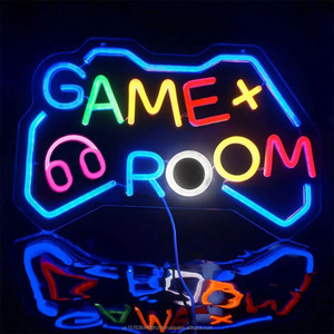 ไฟนีออน LED รูปทรงจอยเกมส์ สำหรับตกแต่งร้านอินเทอร์เน็ตคาเฟ่ ไฟแสดงสถานะ ใช้พอร์ต USB ปลอดภัย แรงดันต่ำ แผ่นอะคริลิกใส - Product Image 6