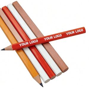 Cadeaux promotionnels décoratifs en gros, logo publicitaire, crayon de charpentier en bois personnalisé - Product Image 1