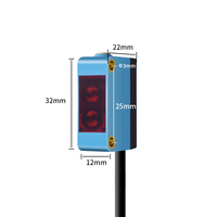 GQL-R61NS/GQL-R61PS optique Diffuse rétro-réfléchissant visible LED lumière rouge npn pnp 2m capteurs photoélectriques capteur photo commutateur