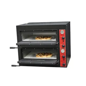 双层商业餐厅厨房设备24英寸台面电披萨烤箱面包店