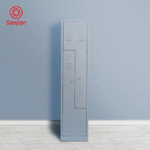 Nouveau Design Tall Steel Hanging Clothes Storage Cabinets 2/4 Doors Z Shape Office Home Metal Steel Lockers for Bedroom School Gym - Product Image 4
