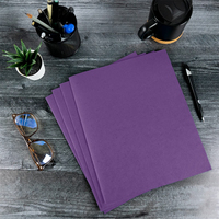 Archivo de tamaño A4 personalizado Dos carpetas de bolsillo, papel texturizado, tamaño carta