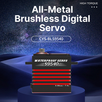 Servomoteur Brushless Étanche Haute Puissance CYS BLS9540 Engrenage Entièrement en Aluminium Couple Extrême 45kg.cm Pièces Métalliques pour Voitures et Bateaux RC
