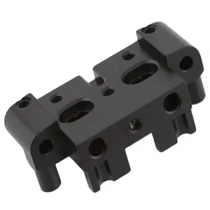 OEM design CNC machined Aluminum billet Black Alloy Pivot Block by your drawings Factory price