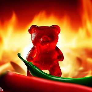 OEM 매운 거미 곰 칠리 페퍼 구미 사탕 벌크 - Product Image 4