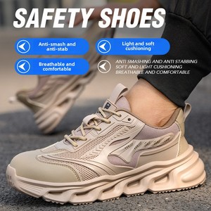 Zapatos de Seguridad Ruifan Nuevos, Cómodos, con Amortiguación Ligera, Suelas Resistentes al Desgaste, Mayor Agarre, Anti-Impactos y Anti-Pinchazos - Product Image 3