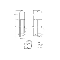 Diodes LED 3mm 5mm Rouge Jaune Bleu Vert Violet UV Multicolore, Perles de lampe indicatrice LED F3 F5