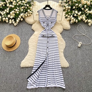 Order Online Vertical Stripes Dress High-Quality Cotton Material |  Alibaba.com