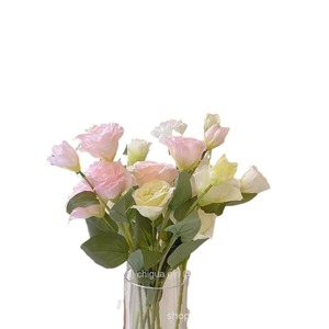 Timo Floral Art Lisianthus <b>Artificial</b> <b>Flower</b> Bouquet Silk Material Home Decor Wedding Props - Product Image 5