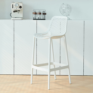 Taburete de <span class=keywords><strong>Bar</strong></span> Moderno y Resistente, de Altura Media, para Hogar, Exterior, Deportivo, Ligero, Duradero, de Plástico, Comercial, para Hotel, Sala de Estar - Product Image 3