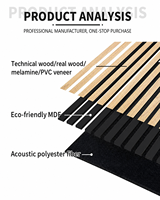 Panneaux acoustiques autocollants en feutre PET, dalles murales insonorisantes pour chambre, bureau, studio, home cinéma