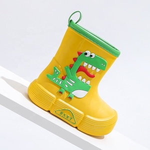 Wholesale Crianças bebês fora anti-derrapante chuva bota com tamanho da criança unisex manter botas de inverno quente com meias palmilha faux fur - Product Image 4