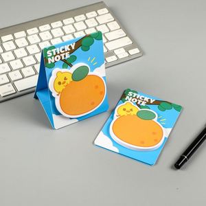Blocs-notes autocollants personnalisés à faible MOQ, en forme de fruits mignons, en papier offset, format personnalisé - Product Image 1