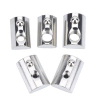 Tuerca en T de Acero Inoxidable con Rodillo de Bolas y Hoja de Resorte para Perfil de Extrusión de Aluminio Serie 40