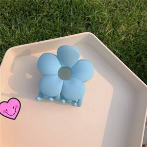 Vente Flash : Pinces à Cheveux Coréennes Estivales pour Femmes et Filles, Accessoires Quotidiens en Plastique Mat Coloré, Motifs Floraux Tendance - Product Image 6