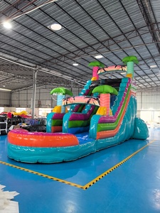 Toboggan aquatique gonflable commercial géant en PVC de haute qualité <span class=keywords><strong>avec</strong></span> <span class=keywords><strong>piscine</strong></span> pour adultes, idéal pour les fêtes en extérieur - Product Image 3