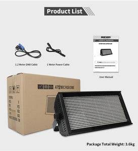 Shehds éclairage 8 sections stroboscopique <span class=keywords><strong>DMX</strong></span> 200W RGB LED lumière de lavage stroboscopique pour scène - Product Image 3