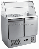 Congélateur restaurant 368L Salad bar réfrigérateur Commercial Personnalisé Statique ventilé refroidissement pré-table Comptoir