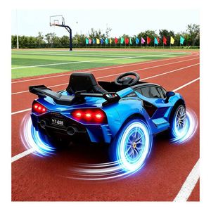 Toysrunner MS-666 Toddler Electric Ride-On Car Lights MP3 Durable <b>Plastic</b> Construction Broad <b>Wheel</b> Base Reduces Tipping Risks - Product Image 4