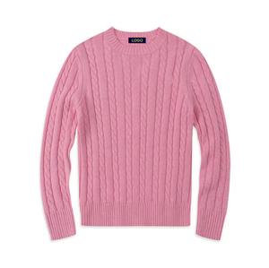 Rundhals-Pullover 100% Baumwolle Herren Zopfmuster Langarm-Sweater Herbst Winter Casual Tägliche Kleidung Großhandel Individuelles Logo Top Großmengen - Product Image 6