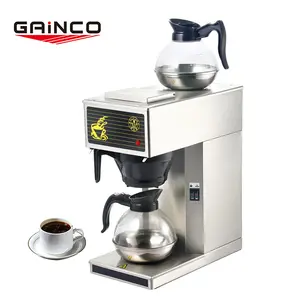 Gainco fabrika ev paslanmaz çelik İtalyan damıtma damla kahve makinesi otomatik kahve makinesi