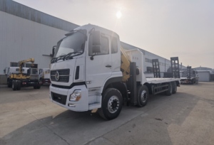 Camion de remorquage et de dépannage routier avec grue intégrée à plateau plat - Offre Spéciale - Product Image 2