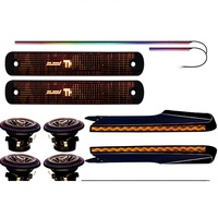 Kit d'éclairage d'ambiance pour voiture en acrylique 18-en-1 RGBIC 64 couleurs, éclairage intérieur automobile 24 pour Mahindra THAR 2 THAR 5 2020-2025
