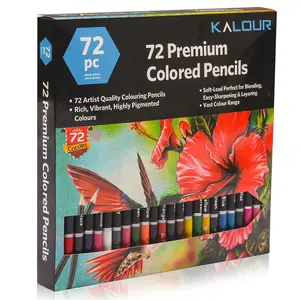 Factory direct sales 72 color beginner hand-painted pencil oily color pencil set brush custom color lead set