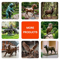 Sculpture de Bouledogue Allemand en Bronze Faite à la Main, Haute Définition, Paire de Chiens Gardeurs en Métal Coulé, Statue pour Entrée de Villa, Art de Jardin