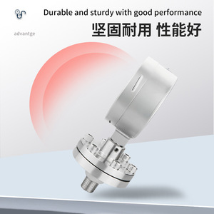 Manómetro de diafragma Ytp100bf M20*1.5 de acero inoxidable resistente a golpes con precisión del 1.6, fabricado en China - Product Image 2