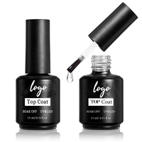 M288 Super Shine HEMA/TPO FREE Vegan High Shine Soak-off UV Gel Top Coat No Wipe Application Professionnel Long Lasting