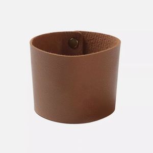 Manchon pour tasse à café résistant à la chaleur, en cuir PU, housse pour tasse à boire, manchon réutilisable pour bouteille d'eau - Product Image 4