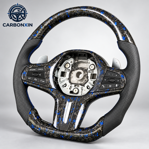 Volant personnalisé pour BMW E92 F30 F10 E60 F31 F82 E61 E90 E39 E91 E70 E46 E53 F80 F48 F01 F32 F36 F07 F93 E87 en fibre de carbone - Product Image 4