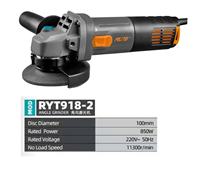 OEM RUTE Vente directe d'usine 850w Outils électriques professionnels 220V Meuleuse d'angle électrique multifonctionnelle Polisseuse