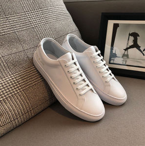 Chaussures blanches en <span class=keywords><strong>cuir</strong></span> véritable de haute qualité, chaussures de skate originales Jordanian. - Product Image 2