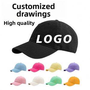 Gorra de Béisbol Soft Crown 100% Algodón, Personalizable con Logotipo, Lavable, Transpirable, Impermeable, de Seis Paneles, de Alta Calidad, Moderna, con Diseño de Hoja - Product Image 1