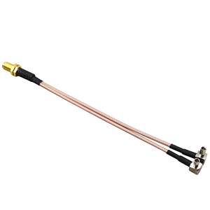 Nouveau câble Coaxial RG316 femelle à double TS9 mâle à Angle droit à faible perte pour <span class=keywords><strong>antenne</strong></span> <span class=keywords><strong>TV</strong></span> Radio 3G 4G GPS WIFI DAB Ham - Product Image 6
