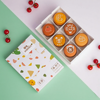 Dossiers en carton pliables personnalisables en gros, 6 compartiments, pour emballage de cupcakes, biscuits, pâtisseries, desserts, en matériaux recyclés