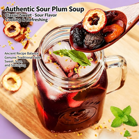 Kit de préparation de soupe aux prunes aigres de Pékin ancien, marque privée OEM, formule ancienne de MTC, substitut de prune fumée, tisane, vente en gros personnalisée