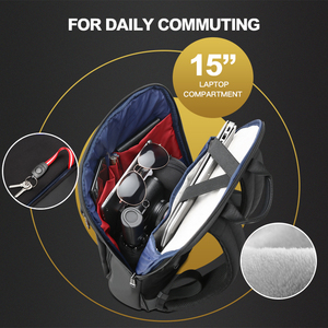 Balô Bopai <span class=keywords><strong>15</strong></span> Chiếc Nam Nữ, Túi Đựng <span class=keywords><strong>Laptop</strong></span> Máy Tính Xách Tay Mỏng Nhẹ Có Cổng Sạc Usb Thông Minh Chống Trộm Phong Cách Phi Giới Tính Dành Cho Doanh Nhân - Product Image 4