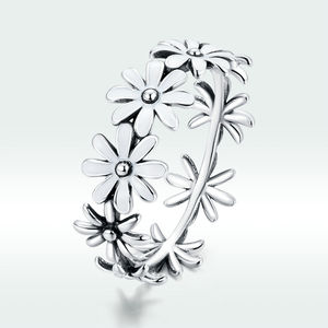 Nuova piccola Margherita S925 <span class=keywords><strong>anello</strong></span> d'argento di modo fresco goccia di olio <span class=keywords><strong>anello</strong></span> femminile produttore all'ingrosso SCR670 - Product Image 5