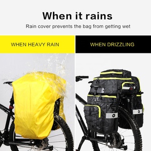 Rhinowalk multifuncional 3 en 1 ciclismo bicicleta Pannier impermeable bicicleta asiento trasero bolsa - Product Image 5