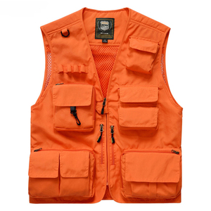 Ingrosso Chaleco De Pesca Gilets De Travail uomo Casual Outdoor Utility lavoro Safari fotografo Cargo Pesca gilet Utility - Product Image 6