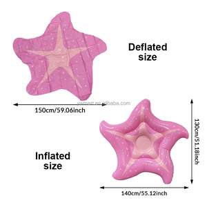 Galleggiante Gonfiabile a Forma di <span class=keywords><strong>Stella</strong></span> <span class=keywords><strong>Marina</strong></span> Rosa per Piscina, Divertente Sdraio Galleggiante in PVC per Feste Estive in Spiaggia e Lago - Product Image 2