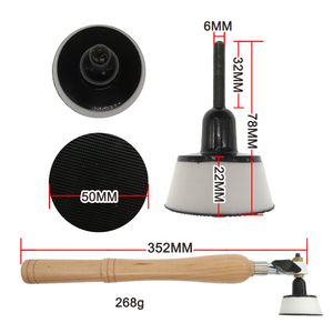 2Inch Màu Trắng Móc Và Vòng Lặp Bát Sander <span class=keywords><strong>Sanding</strong></span> Pad Với Dài Tay Cầm Bằng Gỗ Tay <span class=keywords><strong>Sanding</strong></span> Khối Cho Gỗ Kim Loại Tường Đánh Bóng - Product Image 4