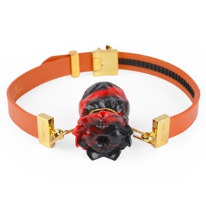 ของเล่นเกม BDSM ยี่ห้อ FUNSM ชุดอุปกรณ์ปิดปากหนัง ซิลิโคนเหลวเนื้อนุ่ม ของเล่นเซ็กส์สำหรับคู่รักคอสเพลย์ BDSM ราคาโรงงานขายส่ง - Product Image 1